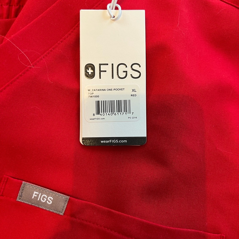 Figs Red Scrubs